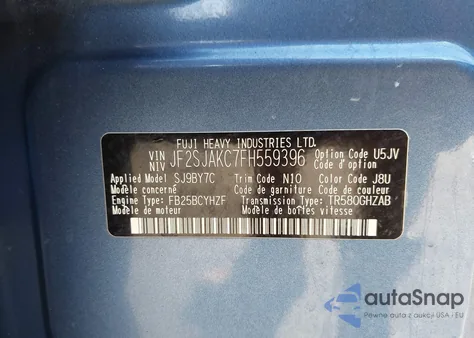 2015 Subaru Forester 2.5I Limited from USA, damaged, VIN JF2SJAKC7FH559396